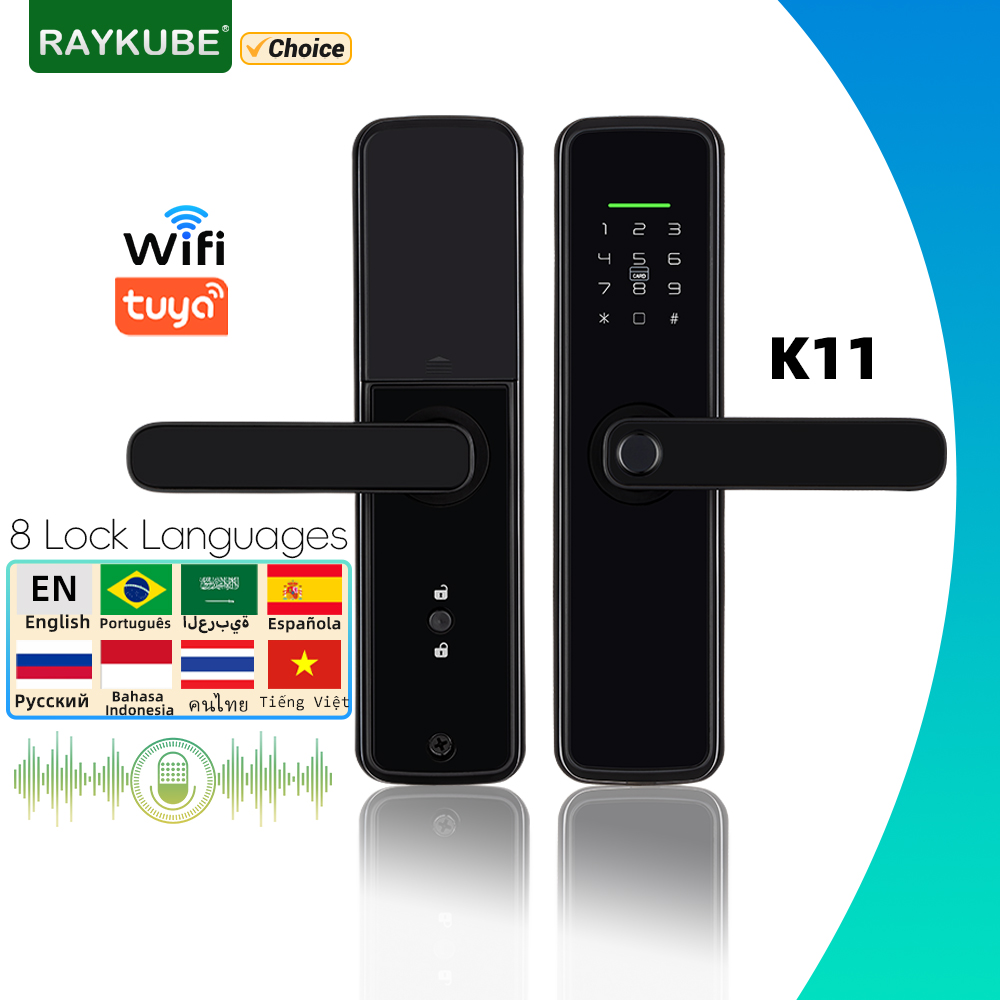 Letter Opener Brass - RAYKUBE K11 Tuya WiFi serrure biométrique
